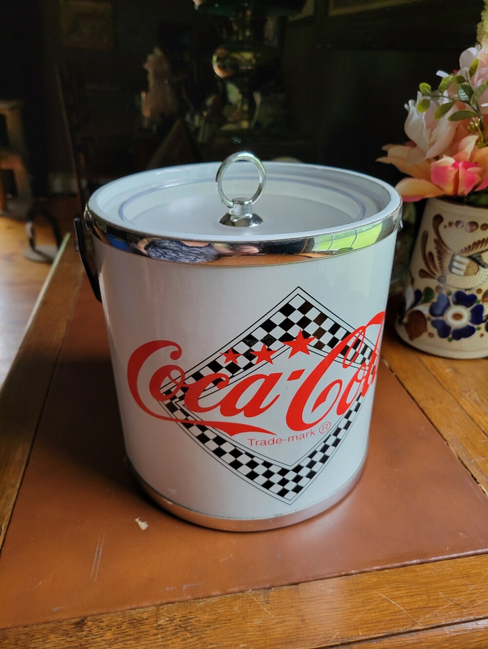 Vintage Coca Cola Coke Ice Bucket Made USA